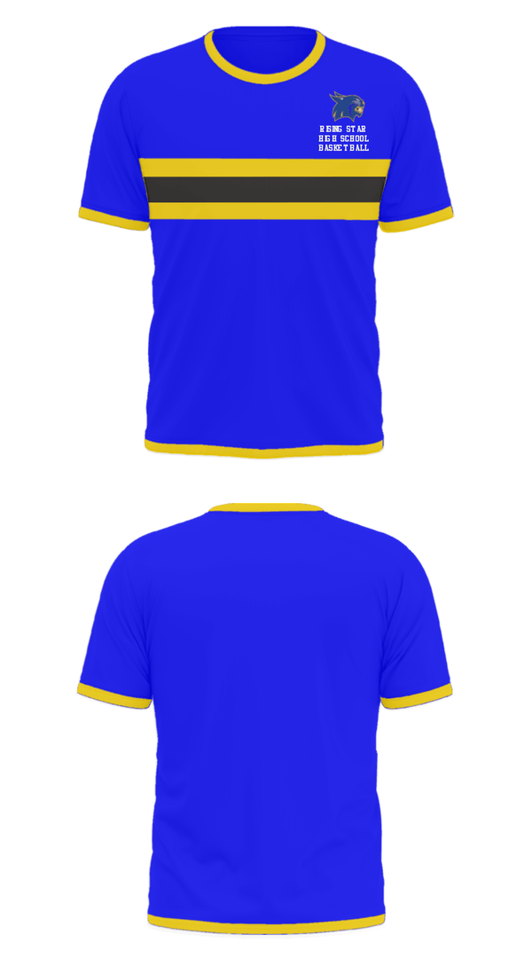 Short Sleeve Performance Shirt, Rising Star High School Basketball, Women's Basketball, Teamtime, Team time, sublimation, custom sports apparel, team uniforms, spirit wear, spiritwear, sports uniforms, custom shirts, team store, custom team store, fundraiser sports, apparel fundraiser