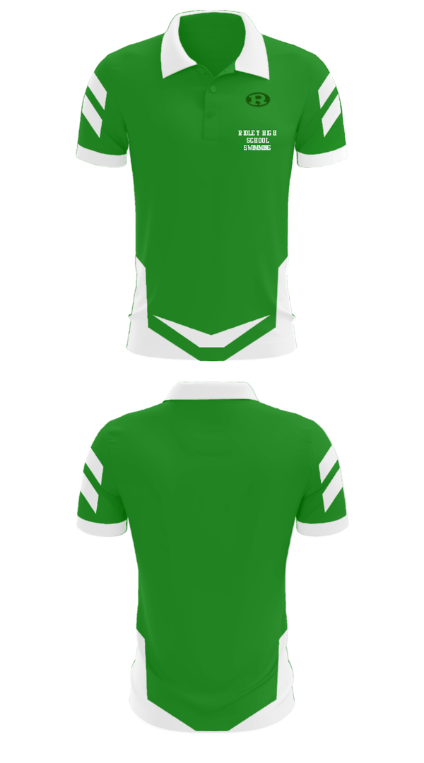 Short Sleeve Performance Polo, Ridley High School Swimming, Swimming, Teamtime, Team time, sublimation, custom sports apparel, team uniforms, spirit wear, spiritwear, sports uniforms, custom shirts, team store, custom team store, fundraiser sports, apparel fundraiser