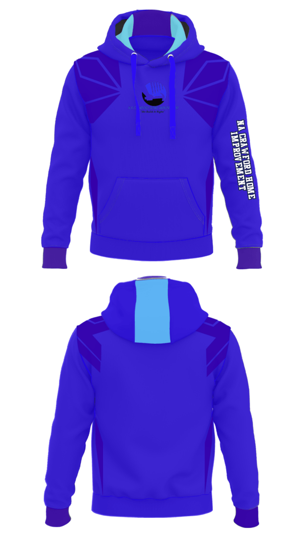 Hoodie, NA Crawford Home Improvement, , Teamtime, Team time, sublimation, custom sports apparel, team uniforms, spirit wear, spiritwear, sports uniforms, custom shirts, team store, custom team store, fundraiser sports, apparel fundraiser