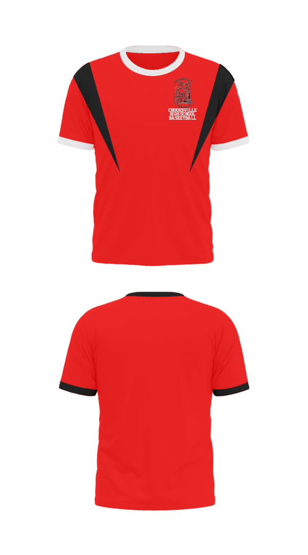 Short Sleeve Performance Shirt, Crooksville High School Basketball, Men's Basketball, Teamtime, Team time, sublimation, custom sports apparel, team uniforms, spirit wear, spiritwear, sports uniforms, custom shirts, team store, custom team store, fundraiser sports, apparel fundraiser