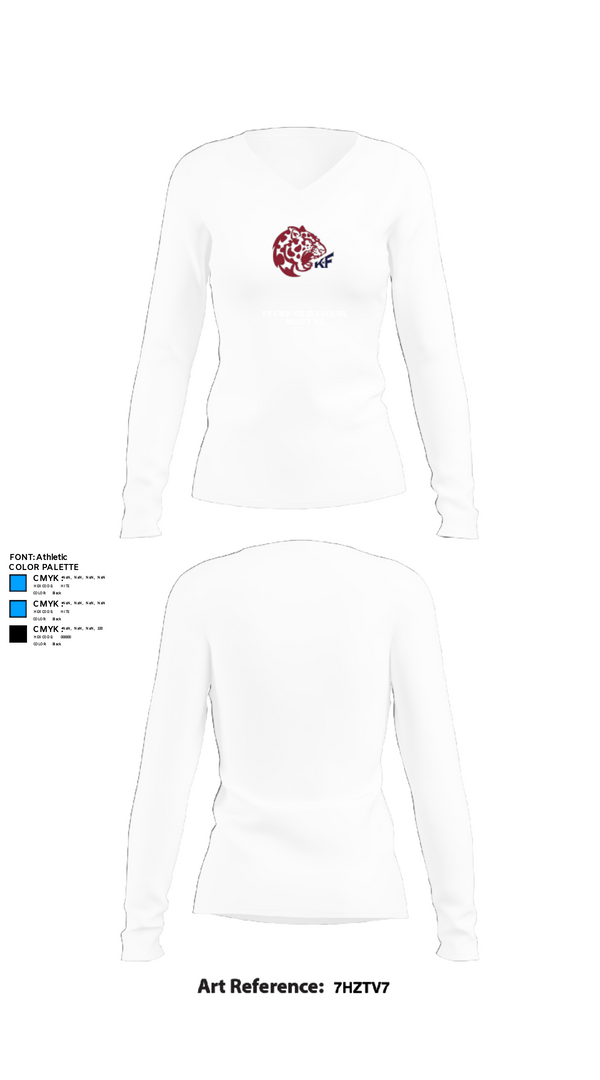 Women's Long Sleeve Vneck Shirt, The Kew-Forest School Volleyball, Men's Volleyball, Teamtime, Team time, sublimation, custom sports apparel, team uniforms, spirit wear, spiritwear, sports uniforms, custom shirts, team store, custom team store, fundraiser sports, apparel fundraiser