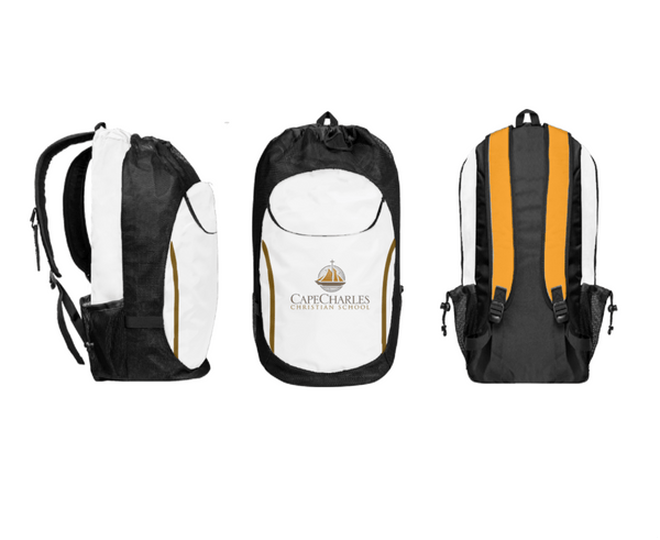 Gear Bag, Cape Charles Christian School, Spirit Store, Teamtime, Team time, sublimation, custom sports apparel, team uniforms, spirit wear, spiritwear, sports uniforms, custom shirts, team store, custom team store, fundraiser sports, apparel fundraiser