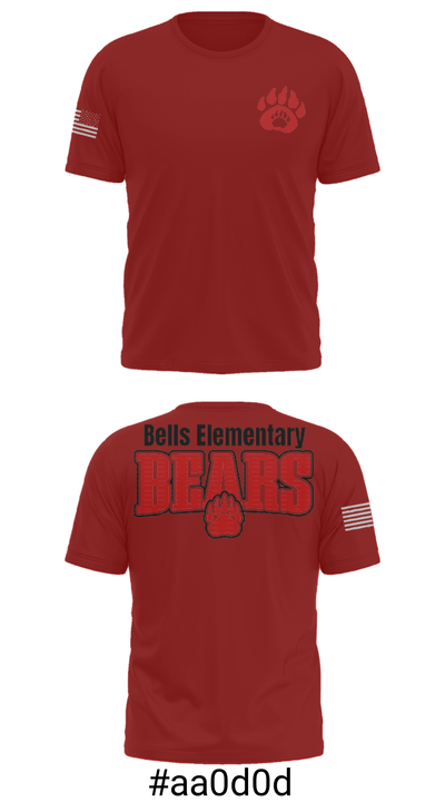 Bells Elementary School 89235641 Short Sleeve Performance Shirt - 19
