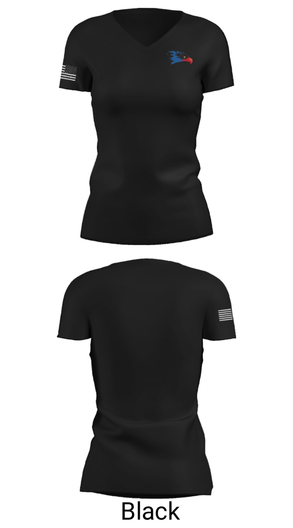 Women's Short Sleeve Vneck Shirt, Flat Rock Middle School, Spirit Store, Teamtime, Team time, sublimation, custom sports apparel, team uniforms, spirit wear, spiritwear, sports uniforms, custom shirts, team store, custom team store, fundraiser sports, apparel fundraiser