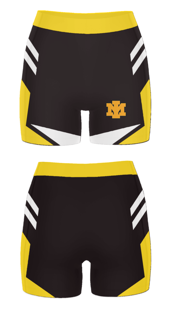 Women's Compression Shorts, Iron Mountain High School, Spirit Store, Teamtime, Team time, sublimation, custom sports apparel, team uniforms, spirit wear, spiritwear, sports uniforms, custom shirts, team store, custom team store, fundraiser sports, apparel fundraiser