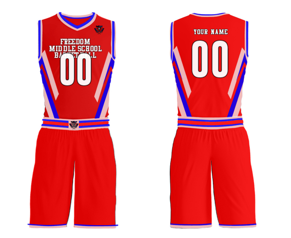 Womens Reversible Basketball Jersey, Freedom Middle School Basketball, Men's Basketball, Teamtime, Team time, sublimation, custom sports apparel, team uniforms, spirit wear, spiritwear, sports uniforms, custom shirts, team store, custom team store, fundraiser sports, apparel fundraiser