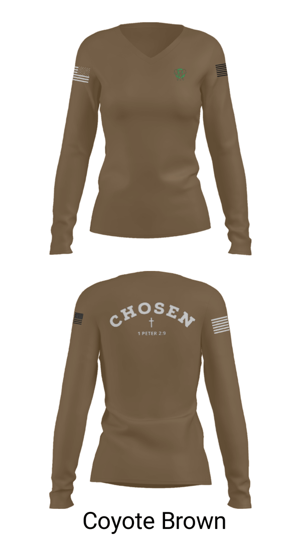 Women's Long Sleeve Vneck Shirt, Elephant, , Teamtime, Team time, sublimation, custom sports apparel, team uniforms, spirit wear, spiritwear, sports uniforms, custom shirts, team store, custom team store, fundraiser sports, apparel fundraiser
