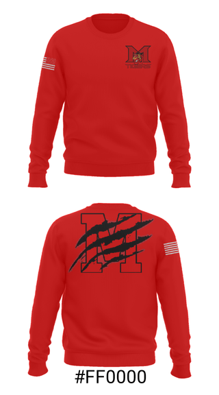 Crew Neck Sweatshirt, Mansfield High School Basketball, Men's Basketball, Teamtime, Team time, sublimation, custom sports apparel, team uniforms, spirit wear, spiritwear, sports uniforms, custom shirts, team store, custom team store, fundraiser sports, apparel fundraiser