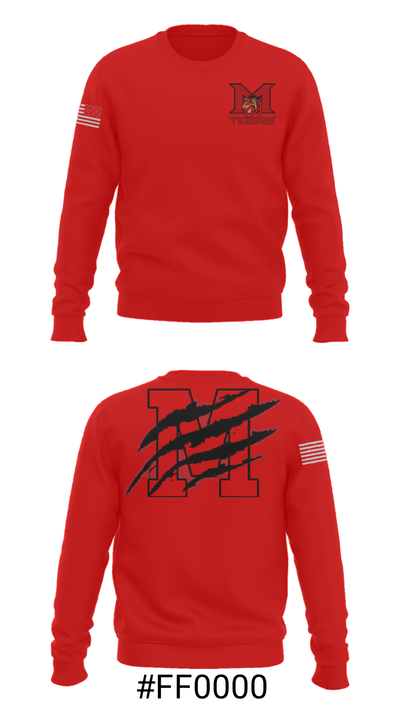 Mansfield High School Basketball 93945191 Crew Neck Sweatshirt - 16