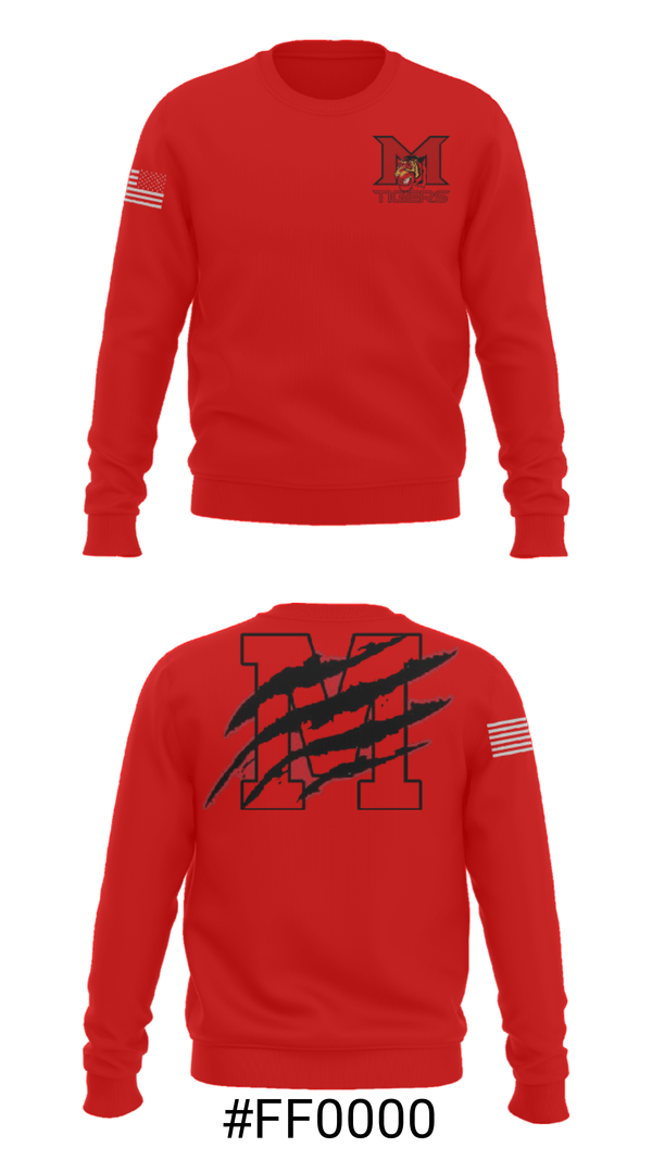 Crew Neck Sweatshirt, Mansfield High School Basketball, Men's Basketball, Teamtime, Team time, sublimation, custom sports apparel, team uniforms, spirit wear, spiritwear, sports uniforms, custom shirts, team store, custom team store, fundraiser sports, apparel fundraiser