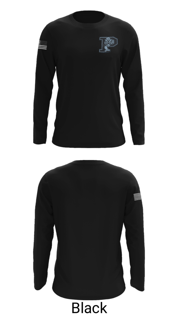 Long Sleeve Performance Shirt, Princeton Senior High School Basketball, Men's Basketball, Teamtime, Team time, sublimation, custom sports apparel, team uniforms, spirit wear, spiritwear, sports uniforms, custom shirts, team store, custom team store, fundraiser sports, apparel fundraiser