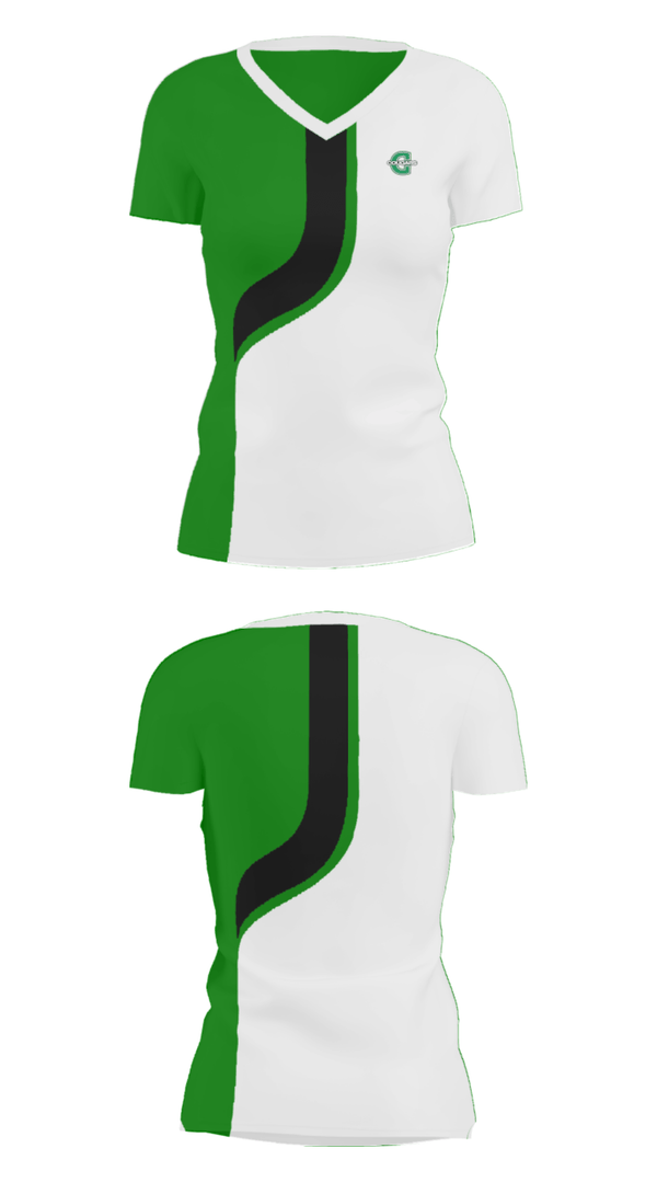 Women's Short Sleeve Vneck Shirt, Caze Elementary School, Spirit Store, Teamtime, Team time, sublimation, custom sports apparel, team uniforms, spirit wear, spiritwear, sports uniforms, custom shirts, team store, custom team store, fundraiser sports, apparel fundraiser