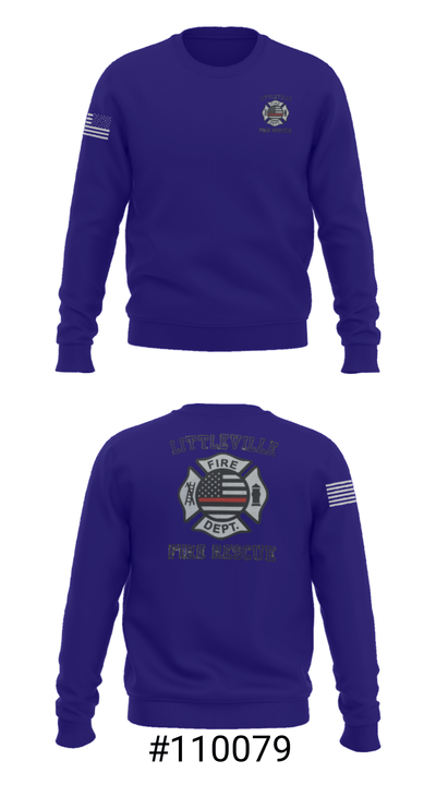 Littleville Fire & Rescue 55821755 Crew Neck Sweatshirt - 2