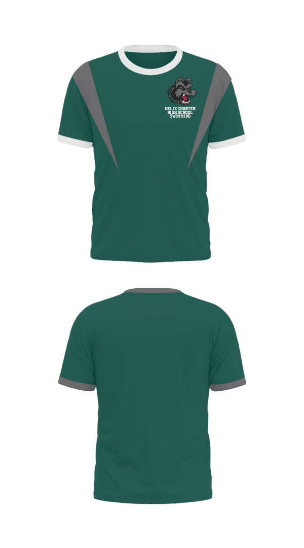 Short Sleeve Performance Shirt, Helix Charter High School Swimming, Swimming, Teamtime, Team time, sublimation, custom sports apparel, team uniforms, spirit wear, spiritwear, sports uniforms, custom shirts, team store, custom team store, fundraiser sports, apparel fundraiser