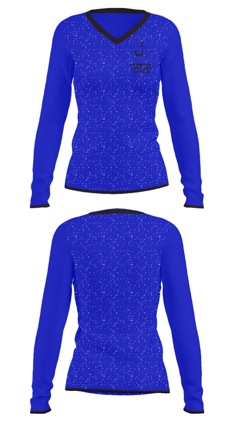 Women's Long Sleeve Vneck Shirt, John Marshall High School Wrestling, Wrestling, Teamtime, Team time, sublimation, custom sports apparel, team uniforms, spirit wear, spiritwear, sports uniforms, custom shirts, team store, custom team store, fundraiser sports, apparel fundraiser