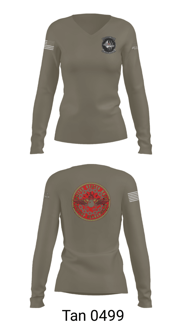 Women's Long Sleeve Vneck Shirt, , Navy, Teamtime, Team time, sublimation, custom sports apparel, team uniforms, spirit wear, spiritwear, sports uniforms, custom shirts, team store, custom team store, fundraiser sports, apparel fundraiser
