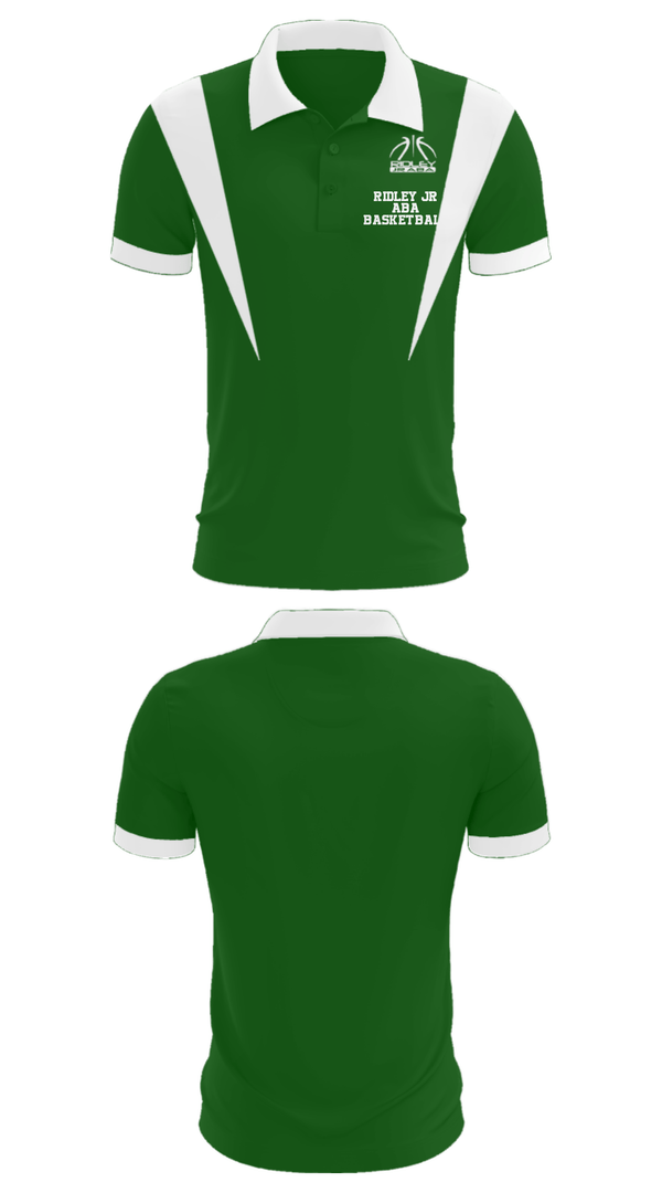 Short Sleeve Performance Polo, Ridley Jr Aba Basketball, Men's Basketball, Teamtime, Team time, sublimation, custom sports apparel, team uniforms, spirit wear, spiritwear, sports uniforms, custom shirts, team store, custom team store, fundraiser sports, apparel fundraiser