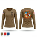 C. Co. 1ST PLT Women's Long Sleeve V-neck Shirt - 1