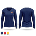 Cecilton Volunteer Fire Company Women's Long Sleeve V-neck Shirt - 1