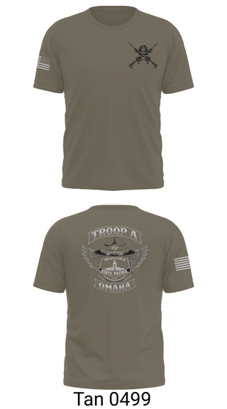 Short Sleeve Performance Shirt, Troop A, Police, Teamtime, Team time, sublimation, custom sports apparel, team uniforms, spirit wear, spiritwear, sports uniforms, custom shirts, team store, custom team store, fundraiser sports, apparel fundraiser