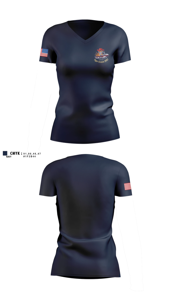 Womens Short Sleeve Vneck Shirt, NAVY, Navy, Teamtime, Team time, sublimation, custom sports apparel, team uniforms, spirit wear, spiritwear, sports uniforms, custom shirts, team store, custom team store, fundraiser sports, apparel fundraiser
