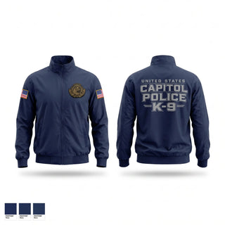 Windbreaker, United States Capitol Police K9, Police, Teamtime, Team time, sublimation, custom sports apparel, team uniforms, spirit wear, spiritwear, sports uniforms, custom shirts, team store, custom team store, fundraiser sports, apparel fundraiser