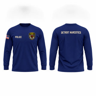 Long Sleeve Performance Shirt, Detroit narcotics, Police, Teamtime, Team time, sublimation, custom sports apparel, team uniforms, spirit wear, spiritwear, sports uniforms, custom shirts, team store, custom team store, fundraiser sports, apparel fundraiser