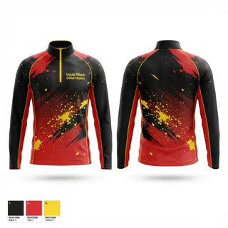 Quarter Zip Jacket, Uncle Mike's Grilled Chicken, , Teamtime, Team time, sublimation, custom sports apparel, team uniforms, spirit wear, spiritwear, sports uniforms, custom shirts, team store, custom team store, fundraiser sports, apparel fundraiser