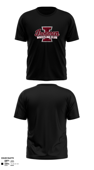 Short Sleeve Performance Shirt, Ironmen Wrestling Club 26-27, Wrestling, Teamtime, Team time, sublimation, custom sports apparel, team uniforms, spirit wear, spiritwear, sports uniforms, custom shirts, team store, custom team store, fundraiser sports, apparel fundraiser