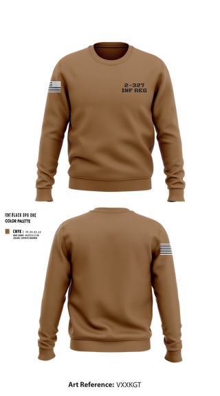 Crew Neck Sweatshirt, 2-327 inf reg, , Teamtime, Team time, sublimation, custom sports apparel, team uniforms, spirit wear, spiritwear, sports uniforms, custom shirts, team store, custom team store, fundraiser sports, apparel fundraiser