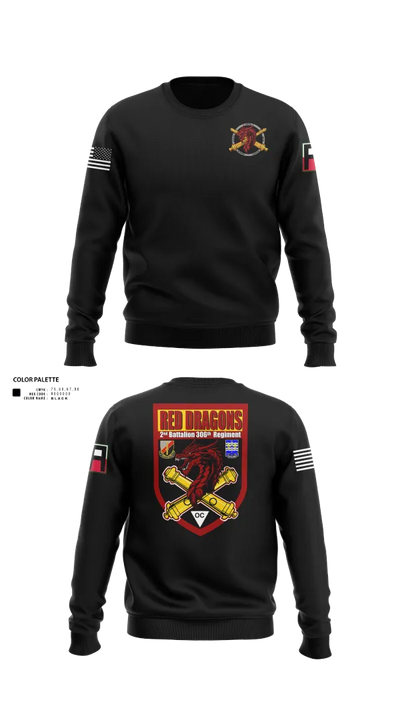 2-306th FAR 32661522 Crew Neck Sweatshirt - 21
