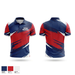 Short Sleeve Performance Polo, Harlem Mavericks, Baseball, Teamtime, Team time, sublimation, custom sports apparel, team uniforms, spirit wear, spiritwear, sports uniforms, custom shirts, team store, custom team store, fundraiser sports, apparel fundraiser