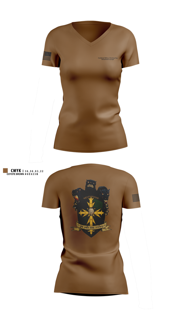 Womens Short Sleeve Vneck Shirt, CMWDD-E, Army, Teamtime, Team time, sublimation, custom sports apparel, team uniforms, spirit wear, spiritwear, sports uniforms, custom shirts, team store, custom team store, fundraiser sports, apparel fundraiser