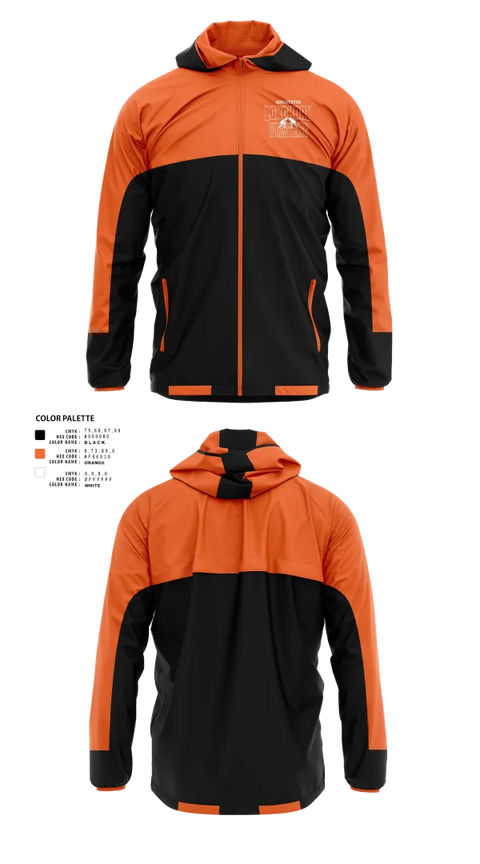 Windbreaker, Dorchester Longhorn Wrestling, Wrestling, Teamtime, Team time, sublimation, custom sports apparel, team uniforms, spirit wear, spiritwear, sports uniforms, custom shirts, team store, custom team store, fundraiser sports, apparel fundraiser
