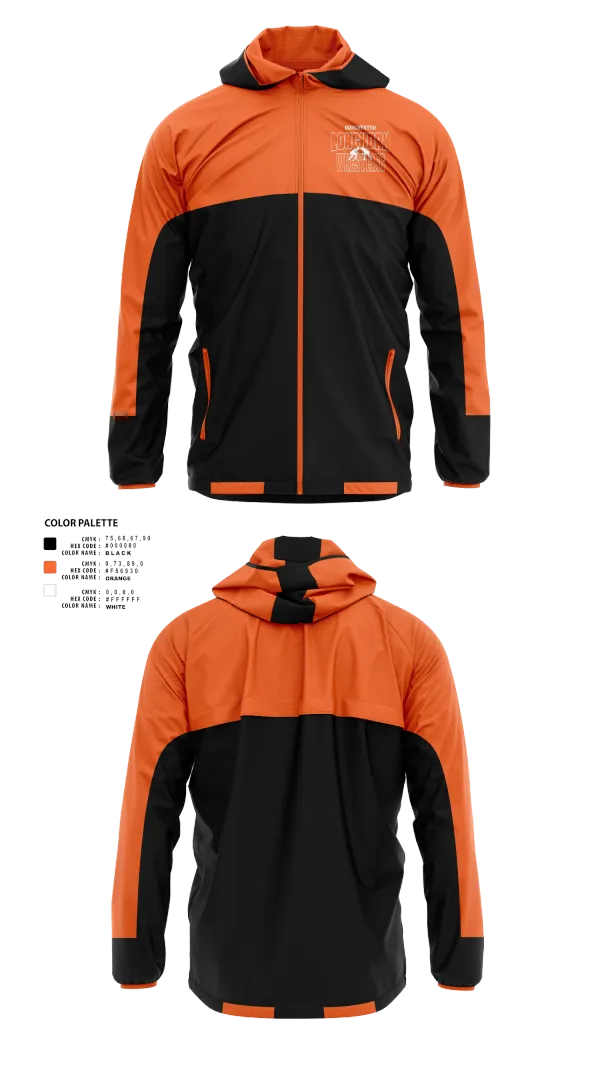 Windbreaker, Dorchester Longhorn Wrestling, Wrestling, Teamtime, Team time, sublimation, custom sports apparel, team uniforms, spirit wear, spiritwear, sports uniforms, custom shirts, team store, custom team store, fundraiser sports, apparel fundraiser