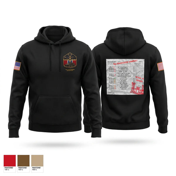Hoodie, 744 HQ platoon, Army, Teamtime, Team time, sublimation, custom sports apparel, team uniforms, spirit wear, spiritwear, sports uniforms, custom shirts, team store, custom team store, fundraiser sports, apparel fundraiser