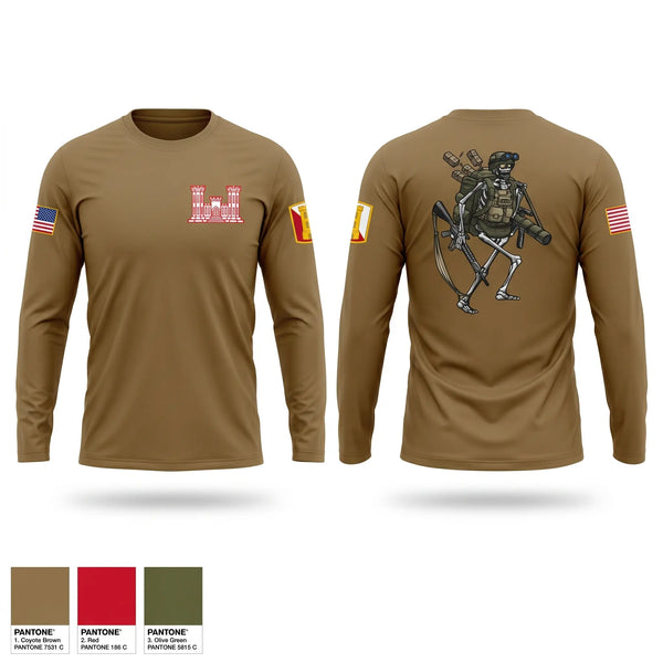 Long Sleeve Performance Shirt, HHC 223rd Engineer Battalion, Army, Teamtime, Team time, sublimation, custom sports apparel, team uniforms, spirit wear, spiritwear, sports uniforms, custom shirts, team store, custom team store, fundraiser sports, apparel fundraiser