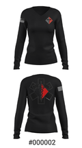 MEDICS 307th AEB 3679991 Women's Long Sleeve V-neck Shirt - 7