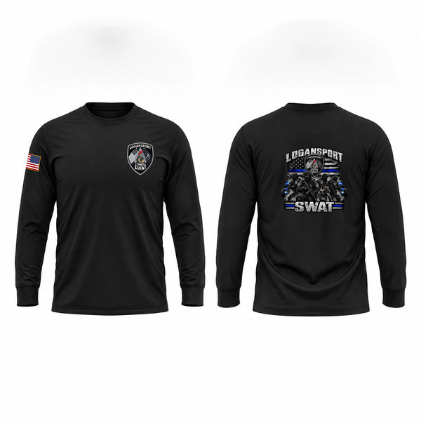 Long Sleeve Performance Shirt, Logansport Swat, Police, Teamtime, Team time, sublimation, custom sports apparel, team uniforms, spirit wear, spiritwear, sports uniforms, custom shirts, team store, custom team store, fundraiser sports, apparel fundraiser