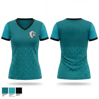Mendota Aztecs 94033090 Women's Short Sleeve V-neck Shirt - 1