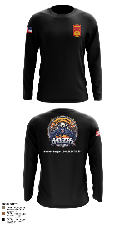 Honey Badgers / 30X 25750949 Long Sleeve Performance Shirt 3