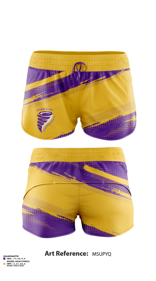 Womens Shorts, Purvis Middle School Cheer, Cheer, Teamtime, Team time, sublimation, custom sports apparel, team uniforms, spirit wear, spiritwear, sports uniforms, custom shirts, team store, custom team store, fundraiser sports, apparel fundraiser