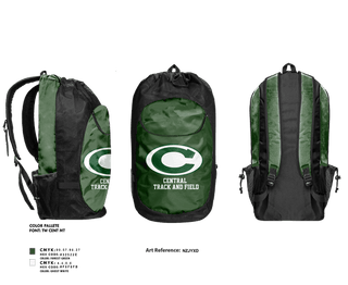 Gear Bag, Central, Track & Field, Teamtime, Team time, sublimation, custom sports apparel, team uniforms, spirit wear, spiritwear, sports uniforms, custom shirts, team store, custom team store, fundraiser sports, apparel fundraiser