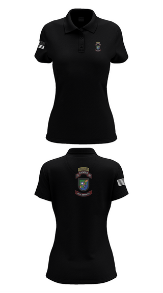 Womens Short Sleeve Performance Polo, 3rd/75th Ranger Regiment, , Teamtime, Team time, sublimation, custom sports apparel, team uniforms, spirit wear, spiritwear, sports uniforms, custom shirts, team store, custom team store, fundraiser sports, apparel fundraiser