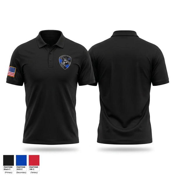 Short Sleeve Performance Polo, Florence PD K9- Unit, Police, Teamtime, Team time, sublimation, custom sports apparel, team uniforms, spirit wear, spiritwear, sports uniforms, custom shirts, team store, custom team store, fundraiser sports, apparel fundraiser