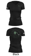 M&J GREENERY LANDSCAPE 54275960 Women's Short Sleeve V-neck Shirt - 14