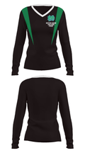 Notre Dame College Prep 20685320 Women's Long Sleeve V-neck Shirt - 29