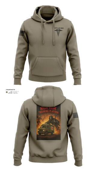 Hoodie, 194th AR BDE HRT Medics, Army, Teamtime, Team time, sublimation, custom sports apparel, team uniforms, spirit wear, spiritwear, sports uniforms, custom shirts, team store, custom team store, fundraiser sports, apparel fundraiser
