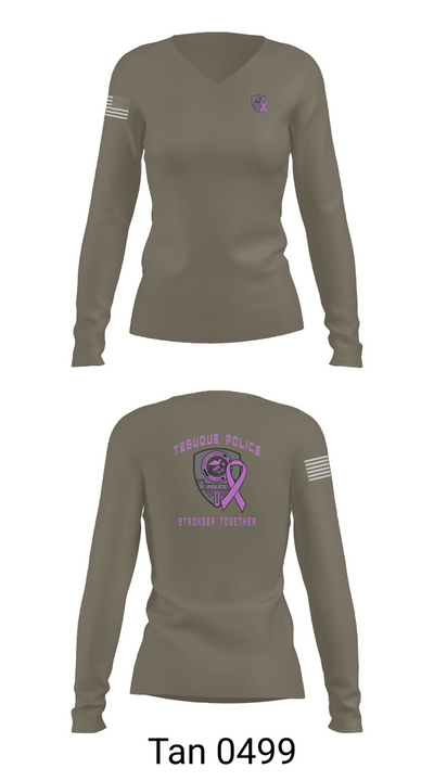 Tesuque Police Dept 47912639 Women's Long Sleeve V-neck Shirt - 73