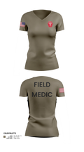 Snake creek medic corp Women's Short Sleeve V-neck Shirt - 21
